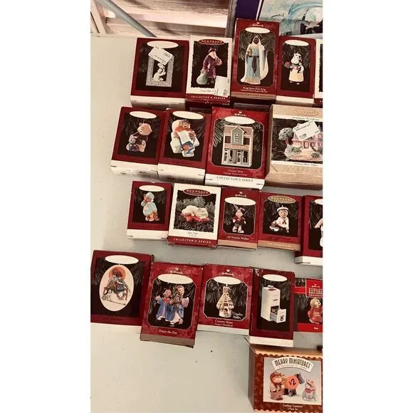Hallmark Keepsake Christmas Ornaments Vintage Lot of 55 New Original Box